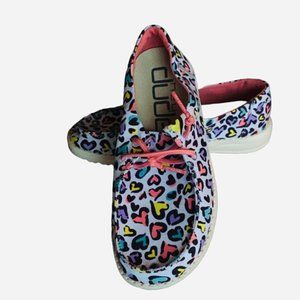 HEY DUDE Girls' Wendy Tie Dye Washable Slip-Ons Shoes, New, Girl's Size 2